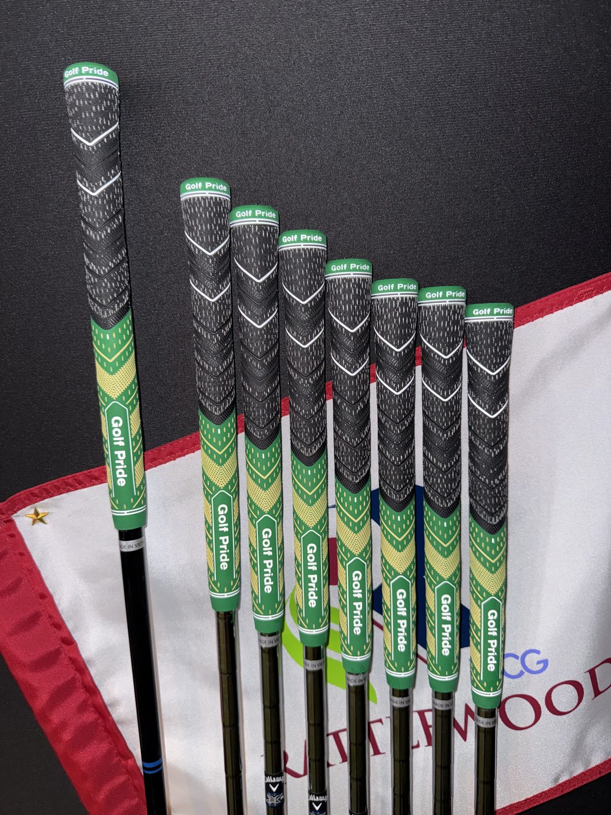 Golf grips after regripping